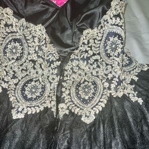 Black sparkly ball gown